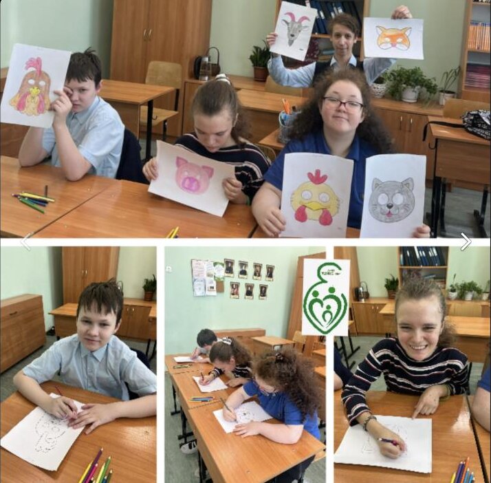 Дети на творческом занятии про профессии